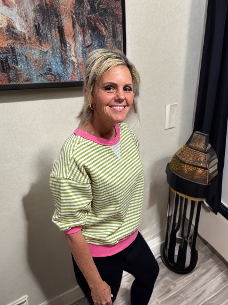 Green/Pink short sleeve