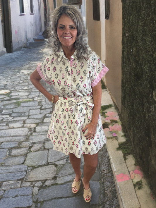 Rose / Fuchsia Floral Dress