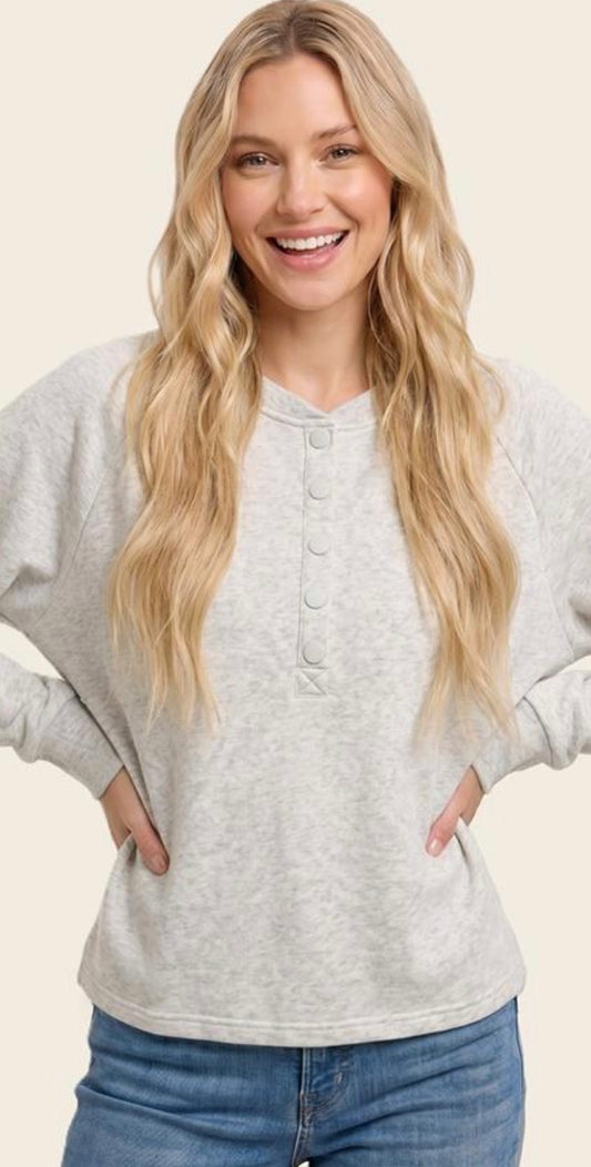 Knit Top - Super Soft Ash Grey
