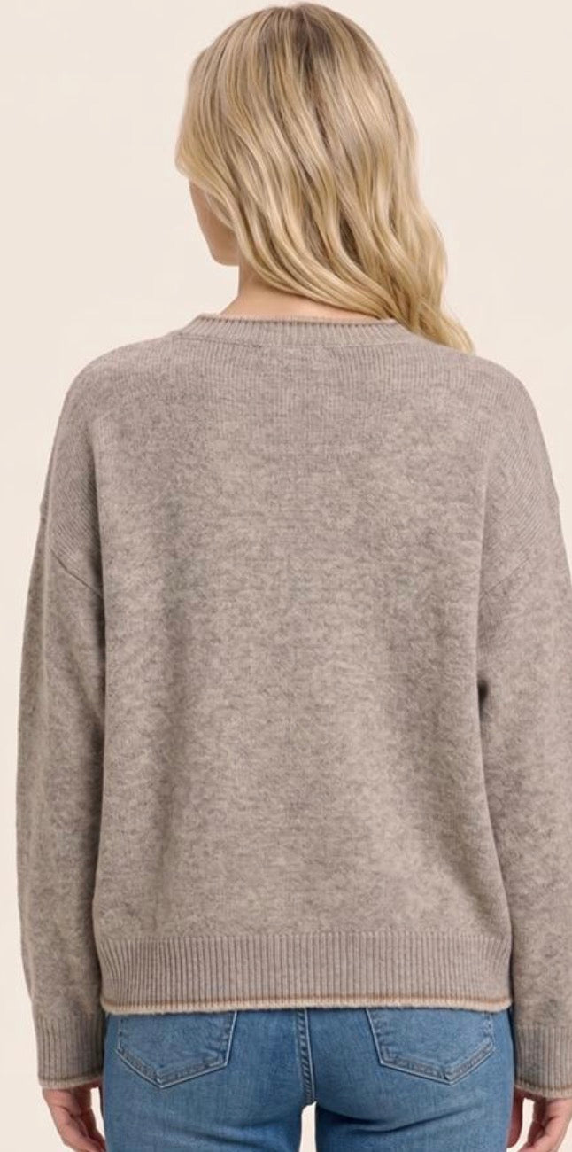Horse Sweatshirt - Taupe