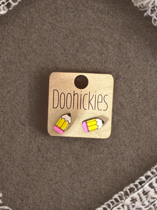 Teacher Earrings - Pencils