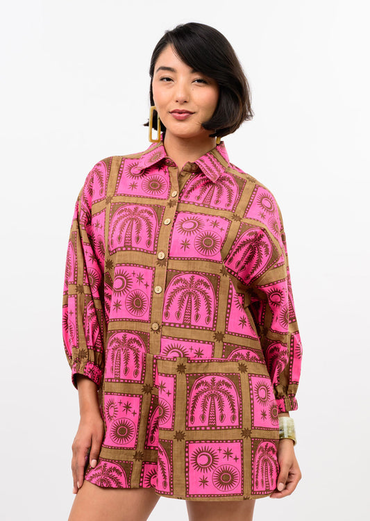 Uncle Frank - Block Tropical Romper