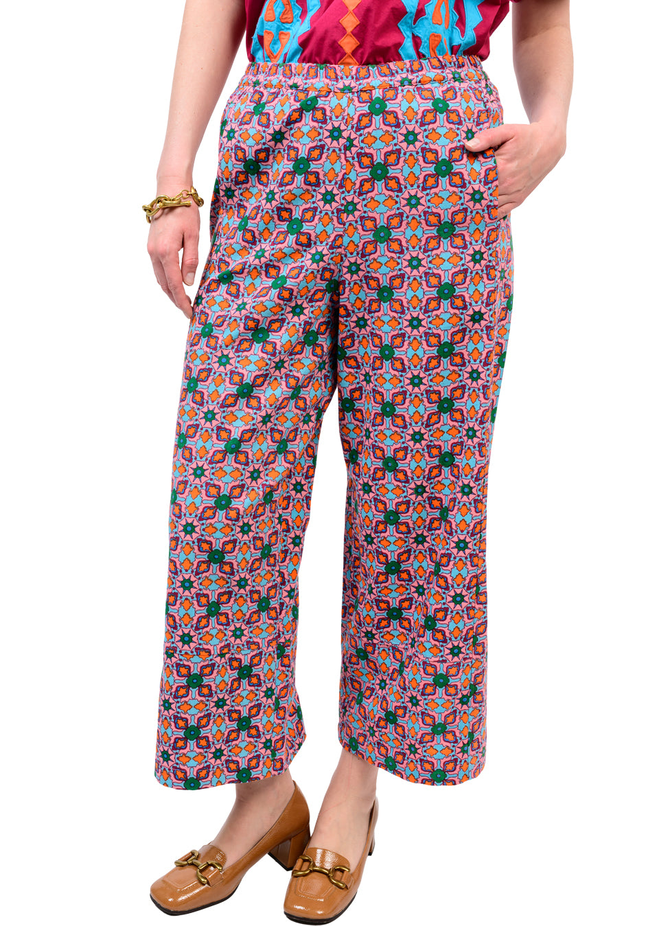 Ivy Jane - Tile Print Barrel Pant