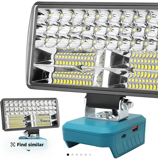 LED SPOT/FLOOD COMBO LIGHT - FOR MAKITA 18V BATTERY