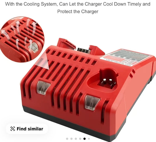 BATTERY CHARGER - FOR MILWAUKEE M12 & M18 BATTERIES