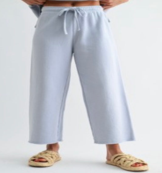 Malibu wide leg fleece pant